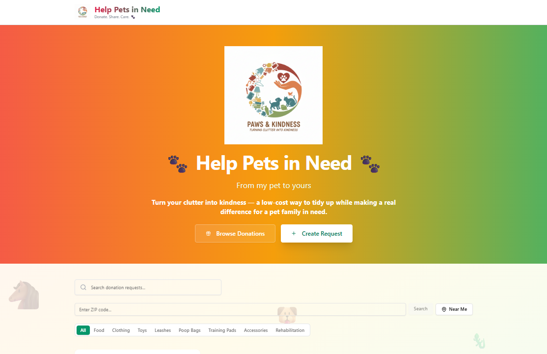 Paws & Kindness template preview
