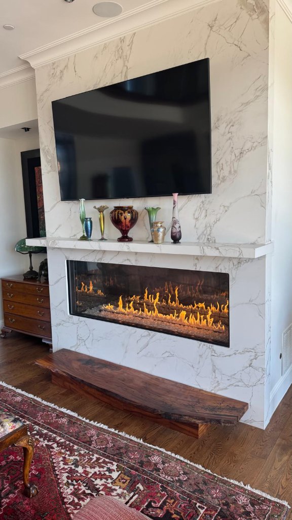 Modern fireplace