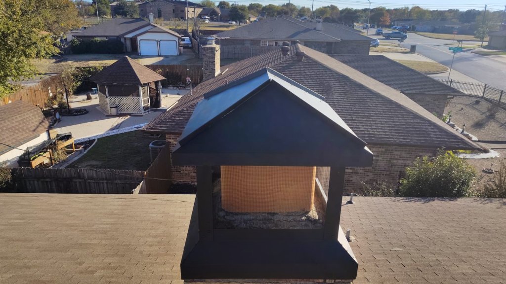 Chimney cap installation