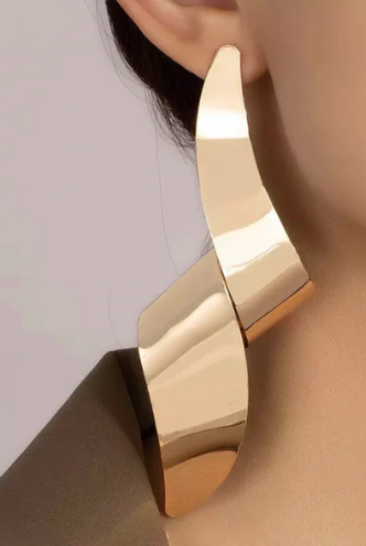 Twist Gold Earrings 