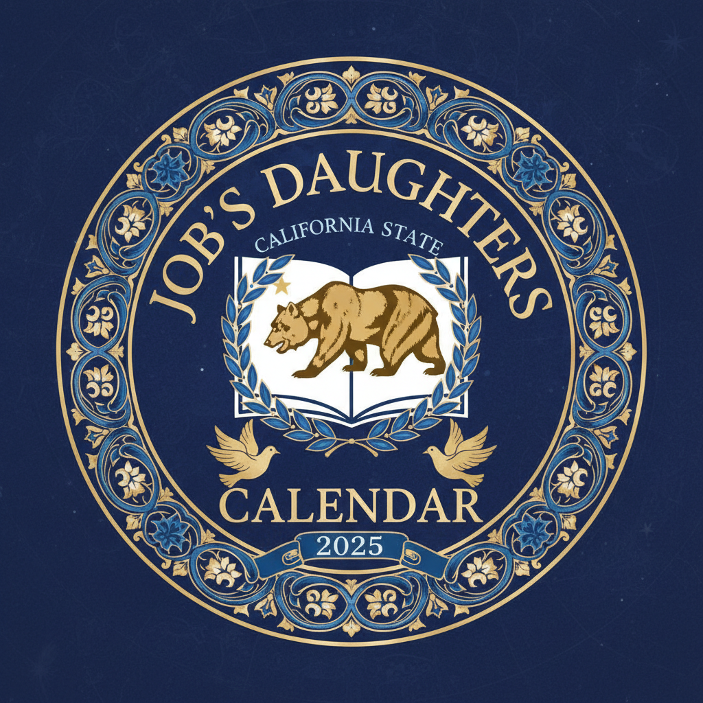 Job's Daughters California State Calendar logo