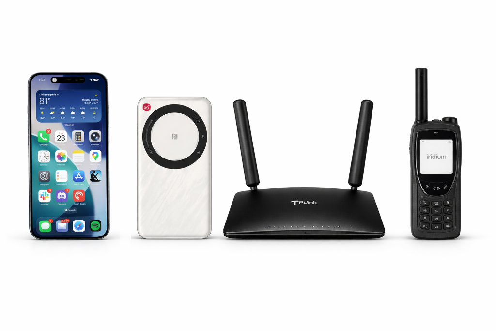 iPhones, 5G Routers & Satellite Phones