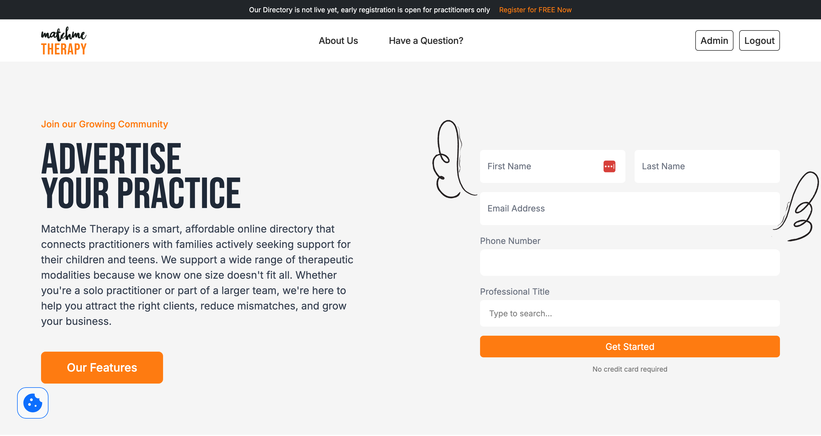 MatchMe Therapy template preview