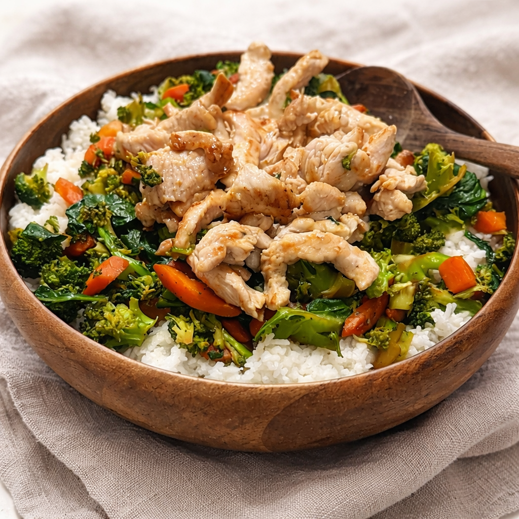 Turkey Broccoli Stir Fry with Thai Rice
