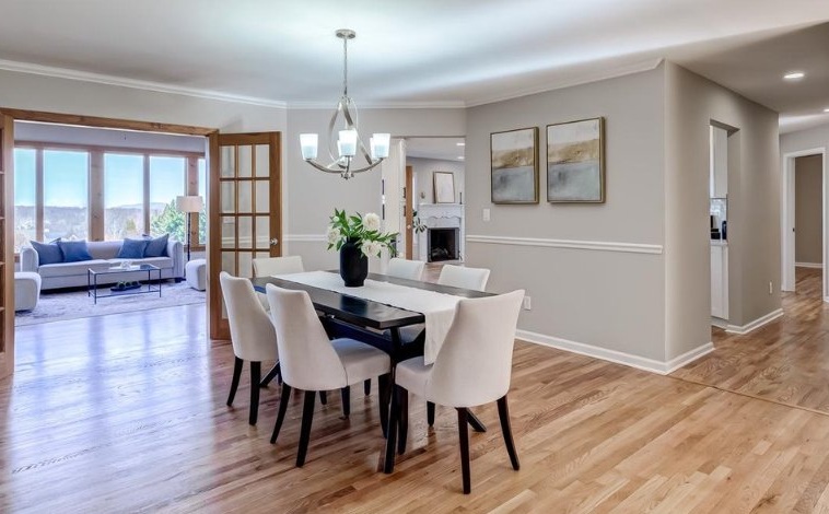 Staged luxury interior