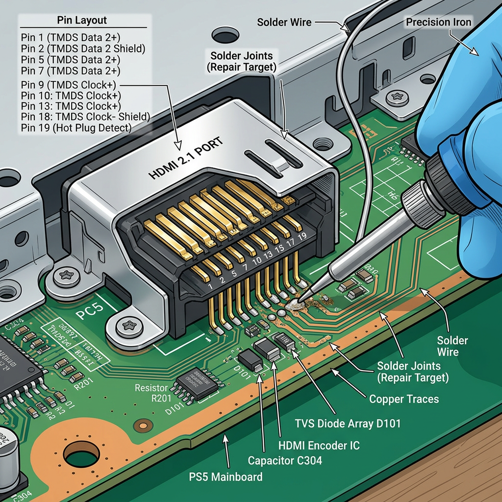 PS5 HDMI port repair