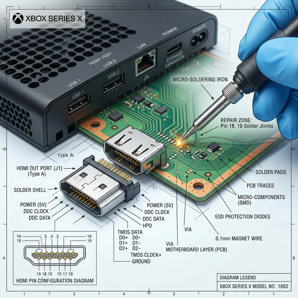 Xbox HDMI port repair