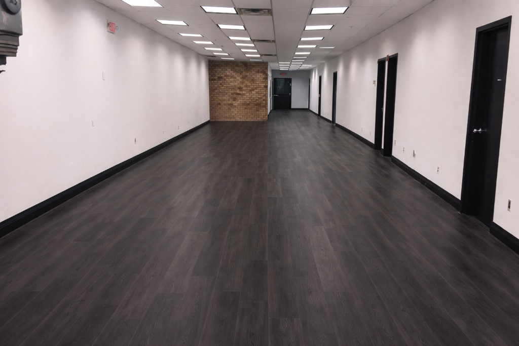 Commercial Space LVP — Dark Charcoal