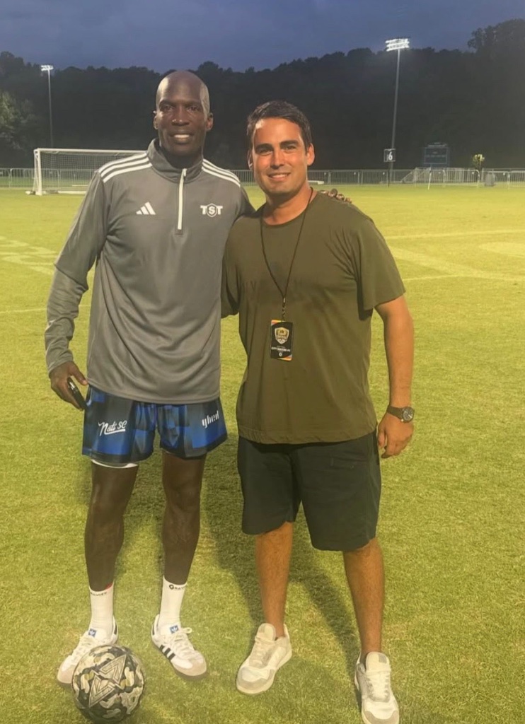 With Didier Drogba