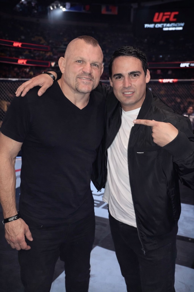 At UFC — with Chuck Liddell