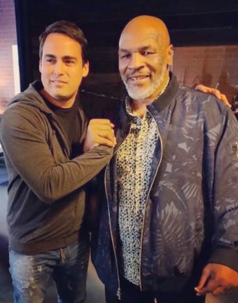 With Mike Tyson