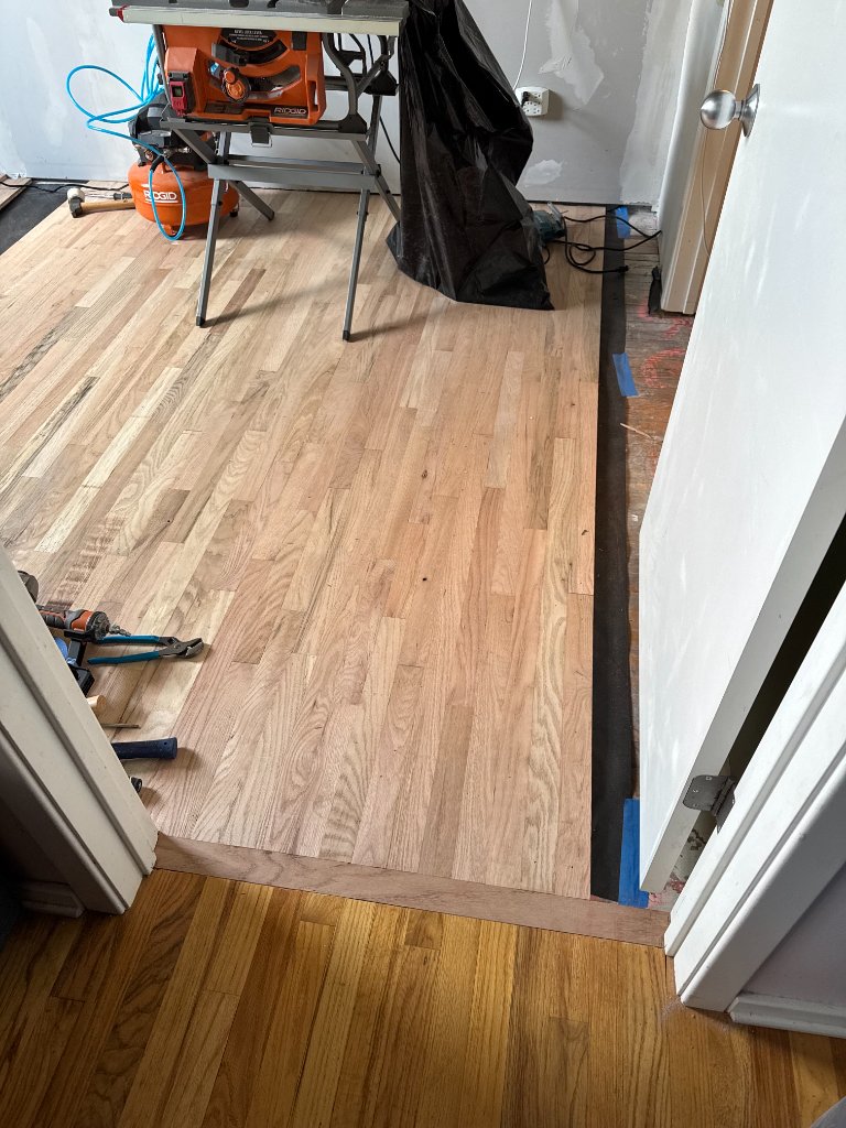 Unfinished Floor Installation