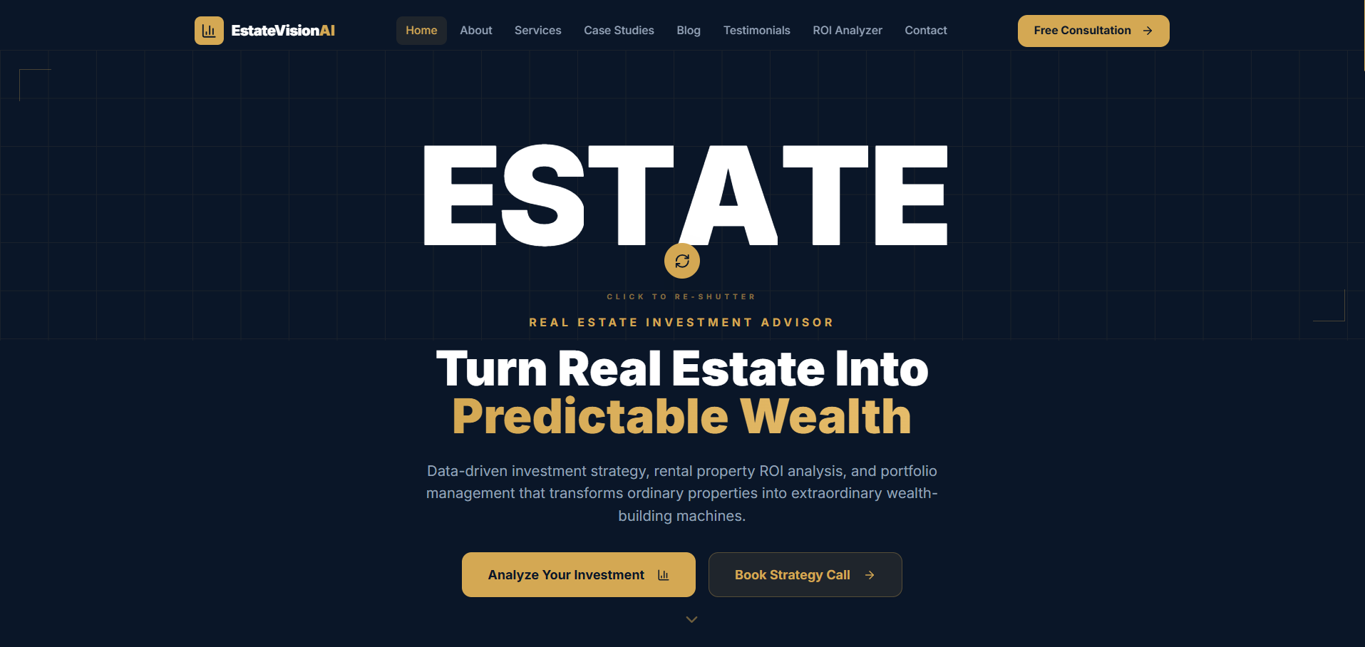 EstateVisionAI — Real Estate Investment Portfolio & ROI Analyzer template preview