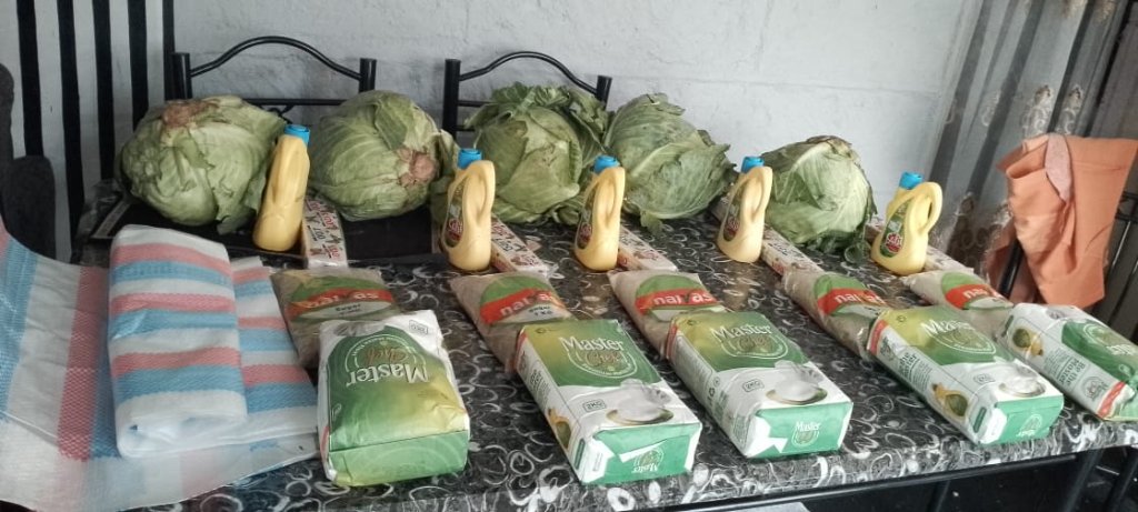 Alimentos preparados para las familias