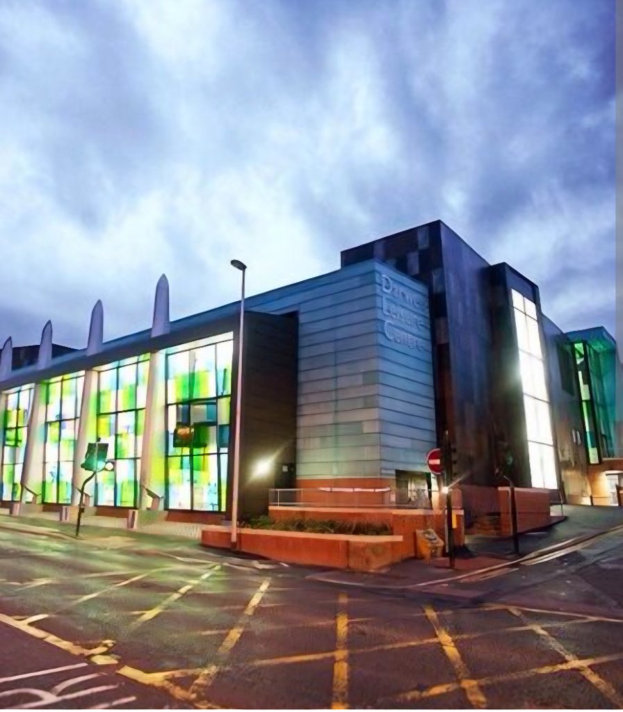 Darwen Leisure Centre at night