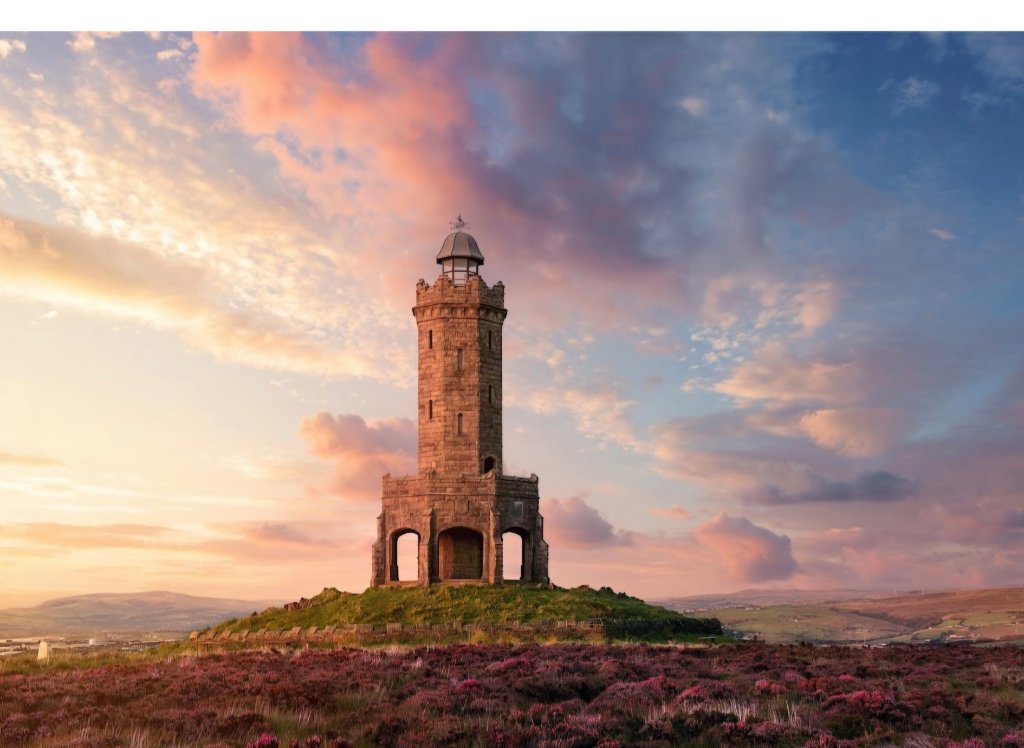Darwen Tower at sunset