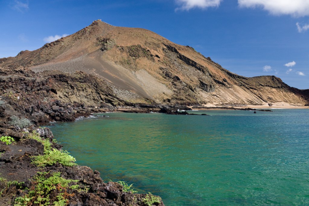Galápagos volcanic island landscape