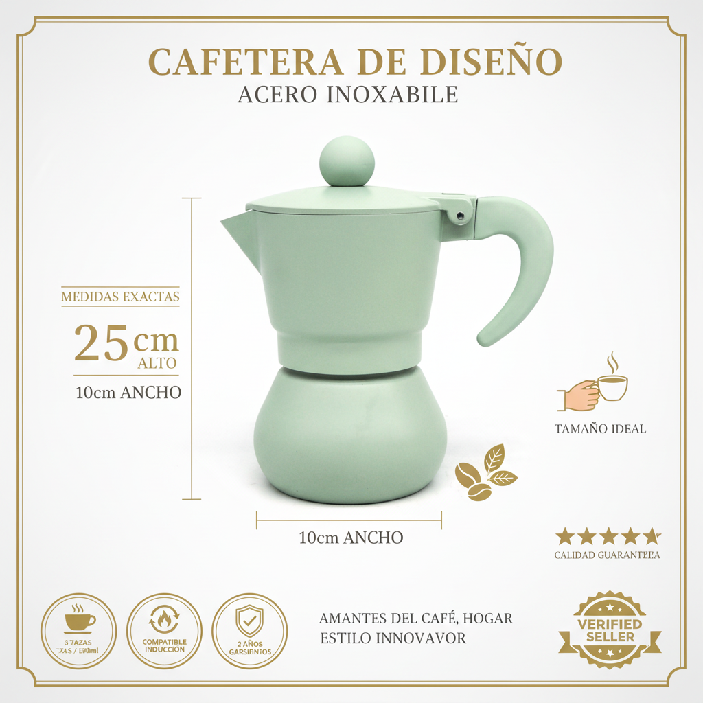 Listing de cafetera generado con IA