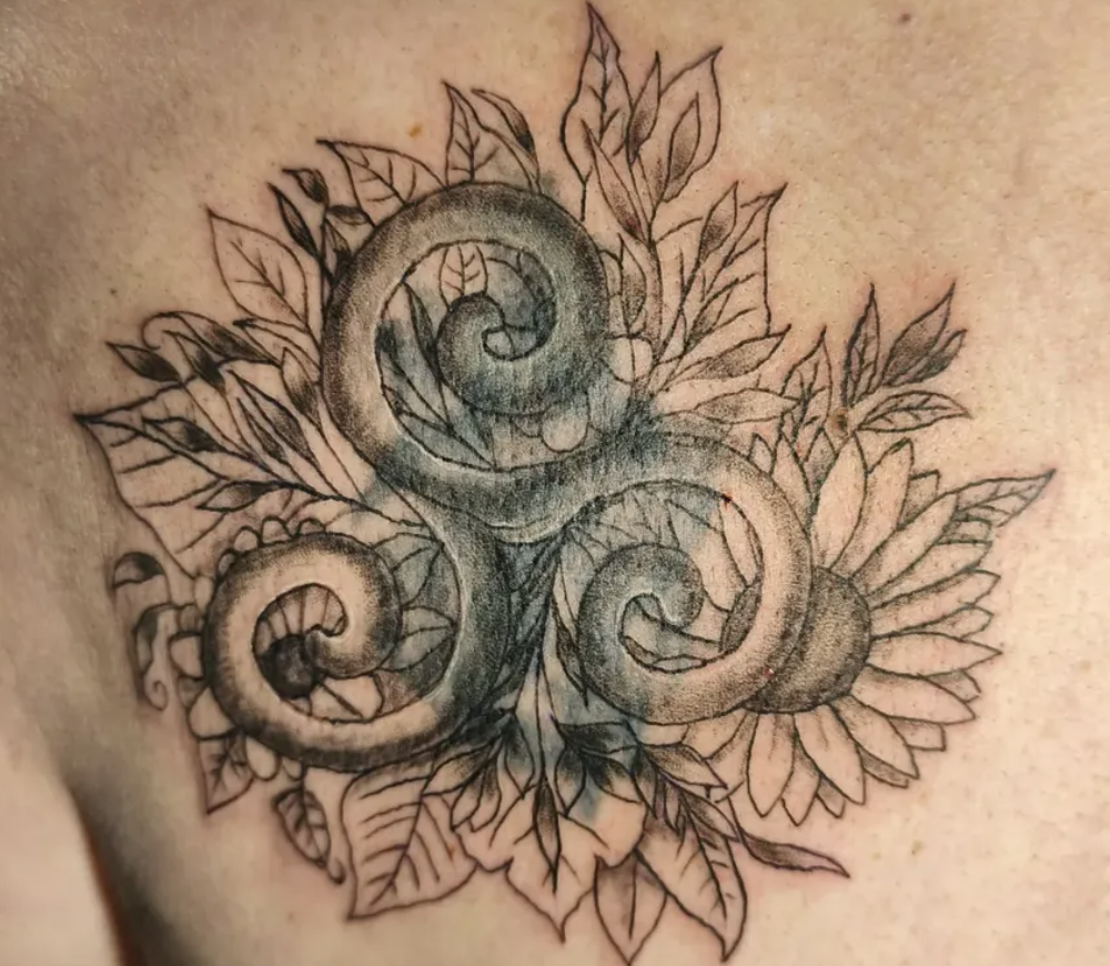 Triskel Celtique Floral