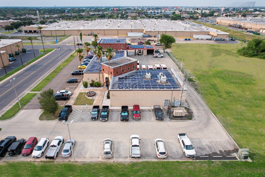 Commercial solar installation