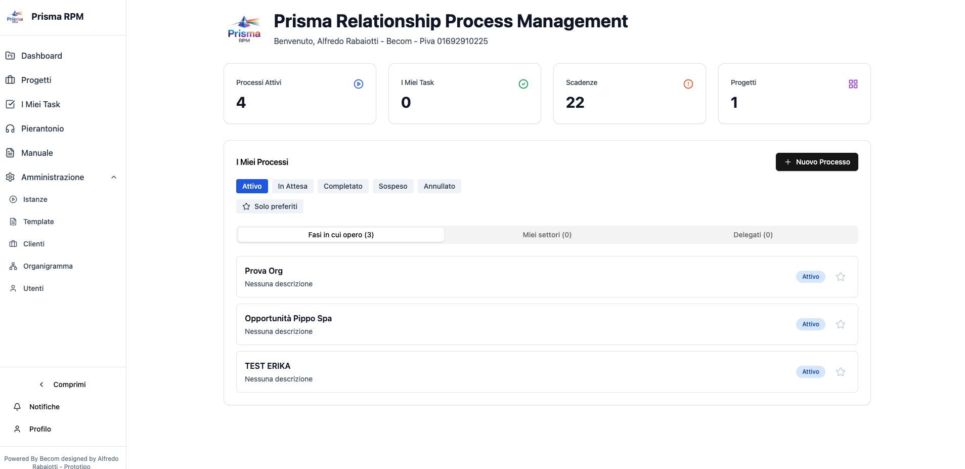 Prisma template preview