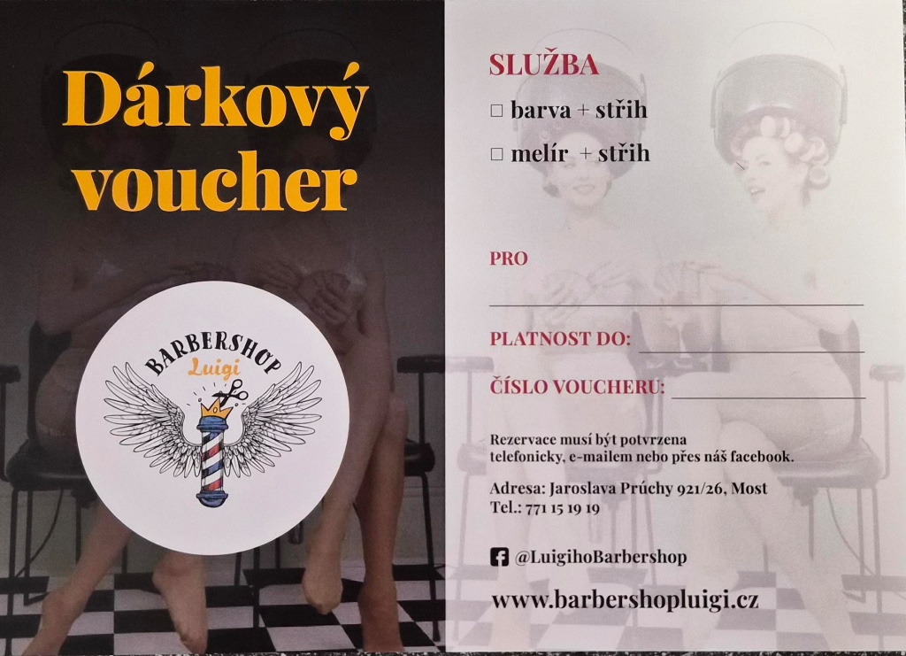 Dárkový voucher Kadeřnictví
