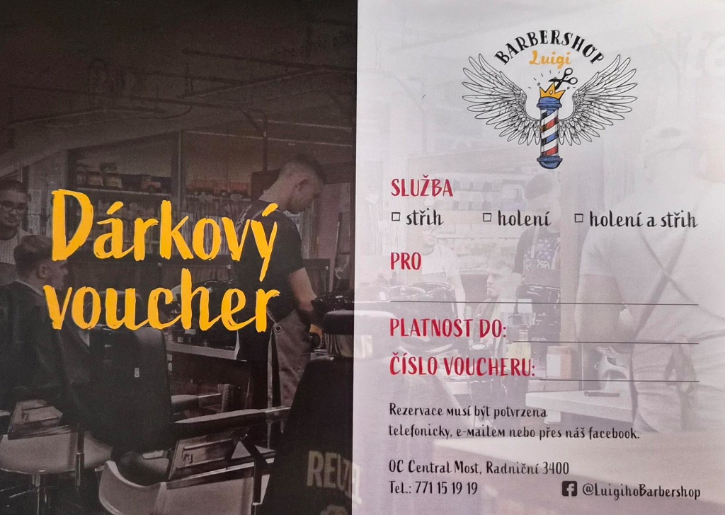 Dárkový voucher Barber