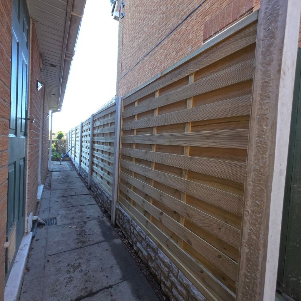 Contemporary Fencing Installation Preston Lancashire