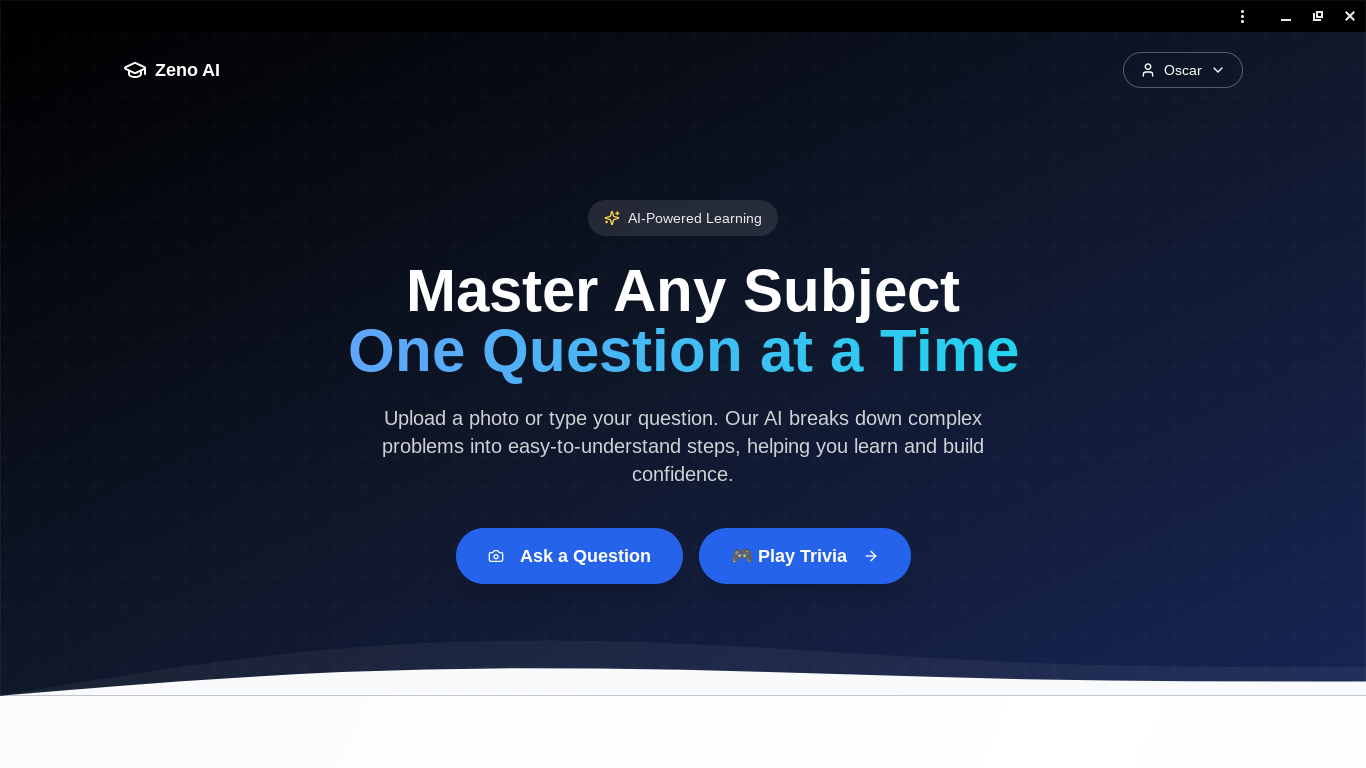 Student AI study tool template preview