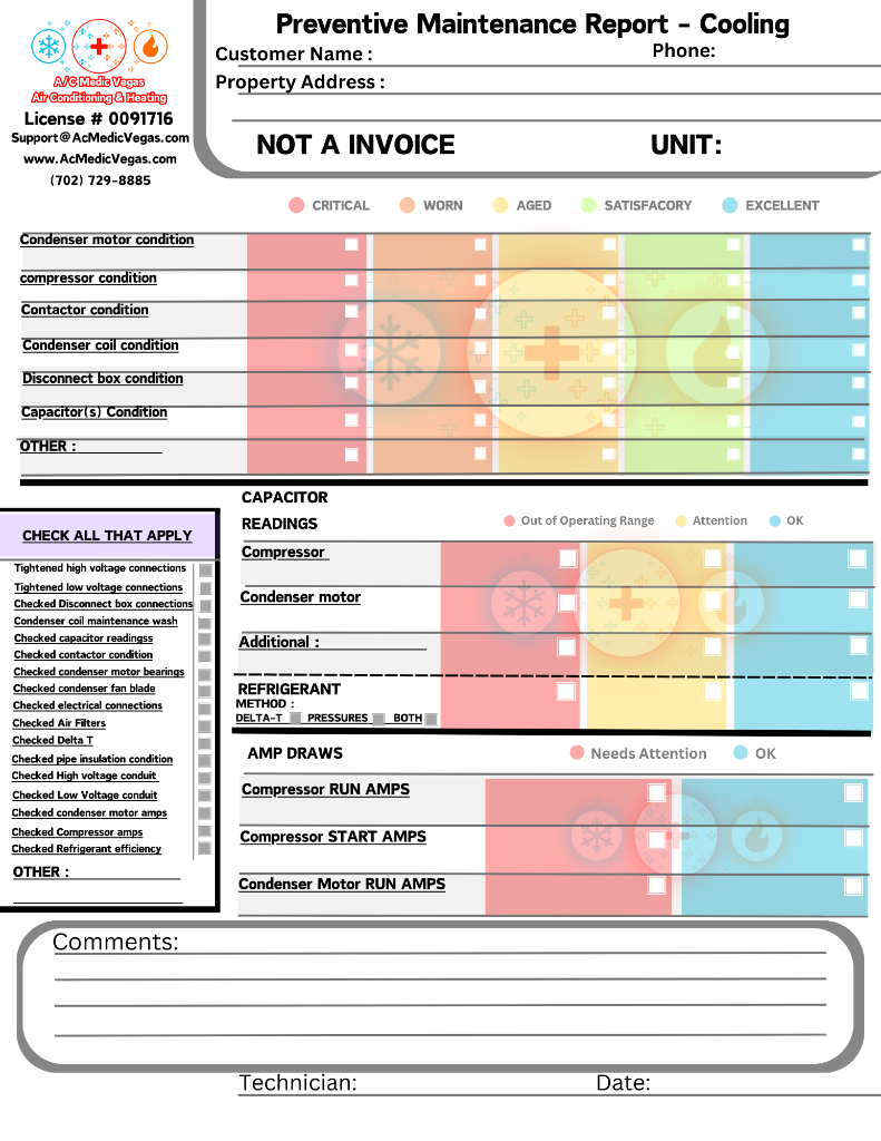 Preventive Maintenance Report - Cooling