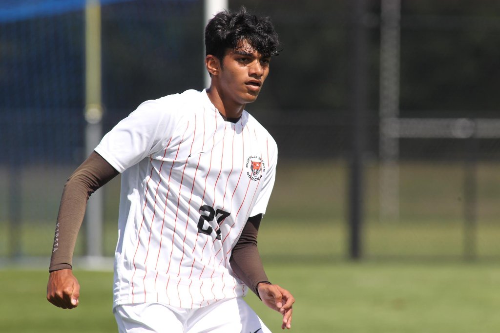 Agastya Dharmaraj — NCAA Division III soccer player at Buffalo State University, placed by Upper 90 College