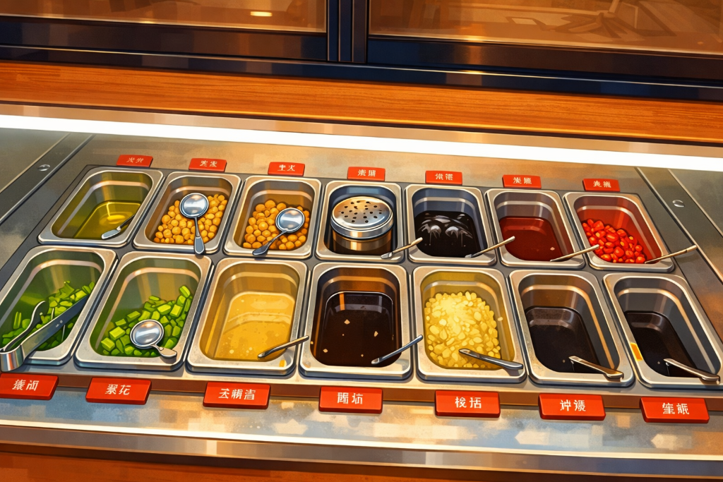 Toppings kostenlos