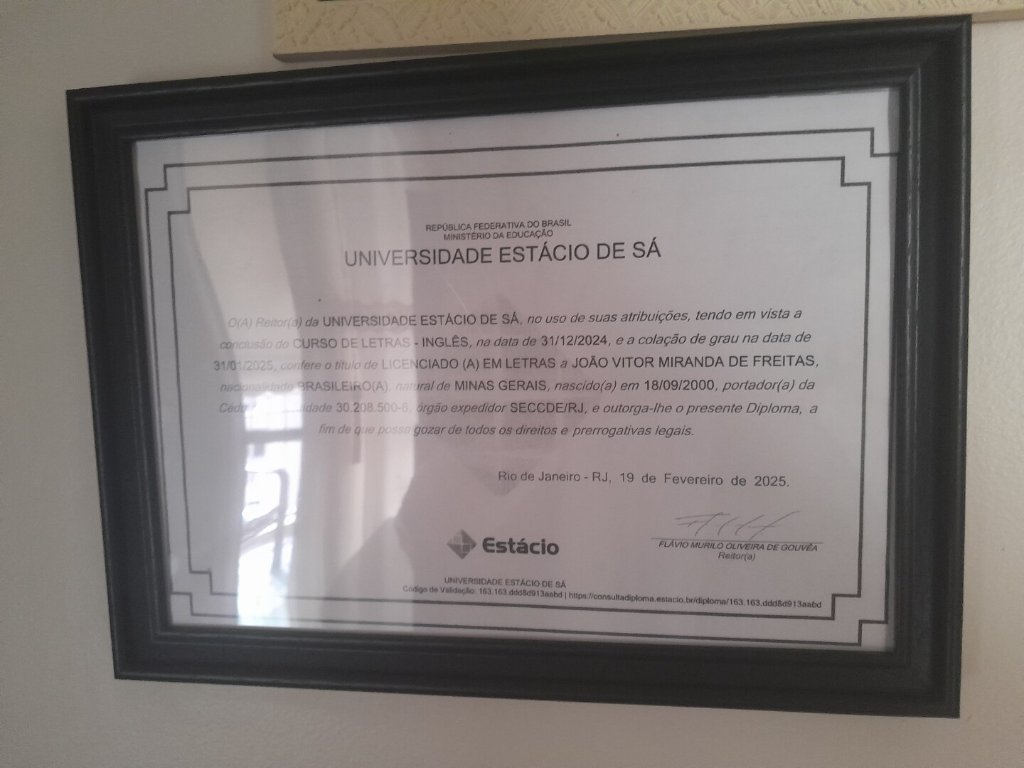 Diploma Universidade Estácio de Sá