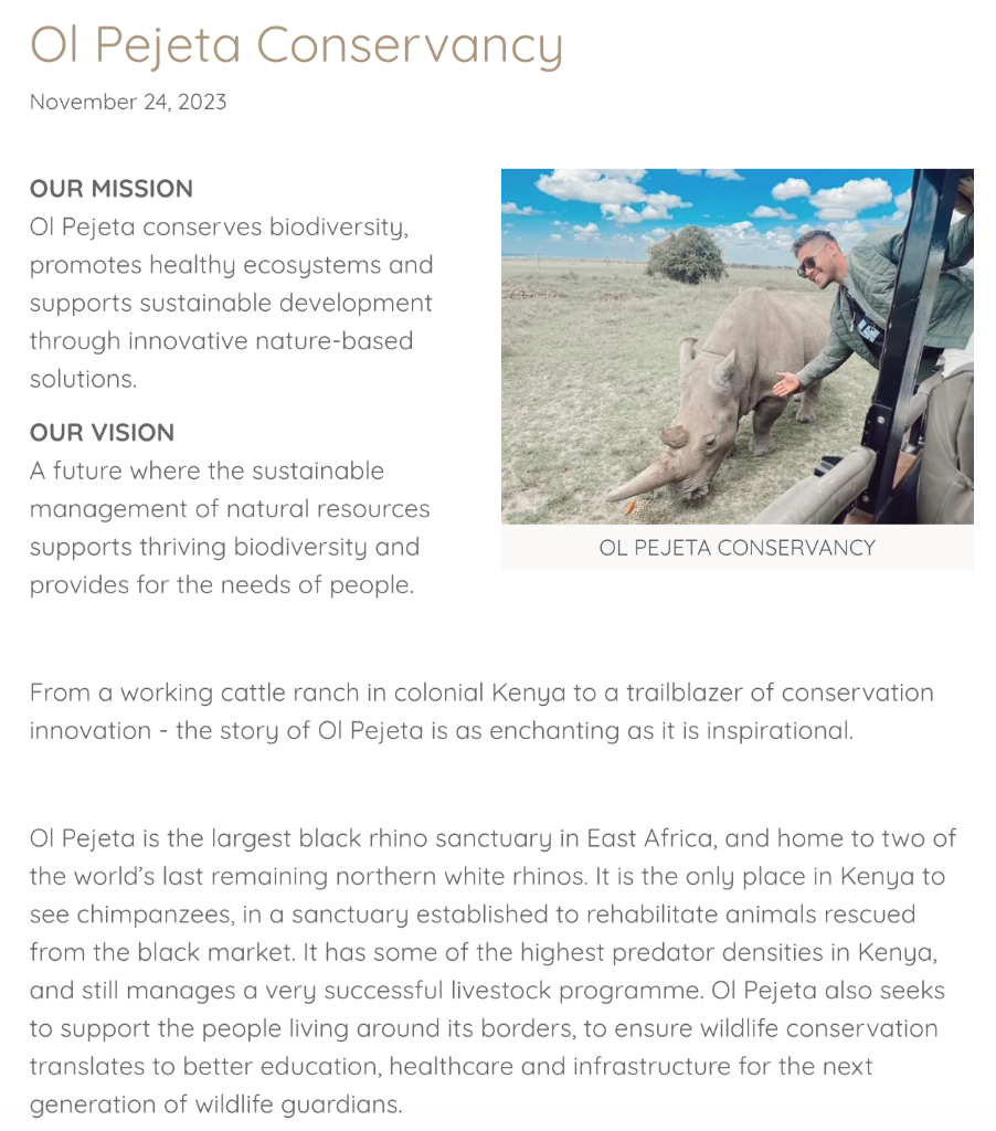 Conservation Initiatives & Projects