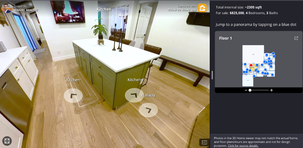 Zillow 3D Panorama View