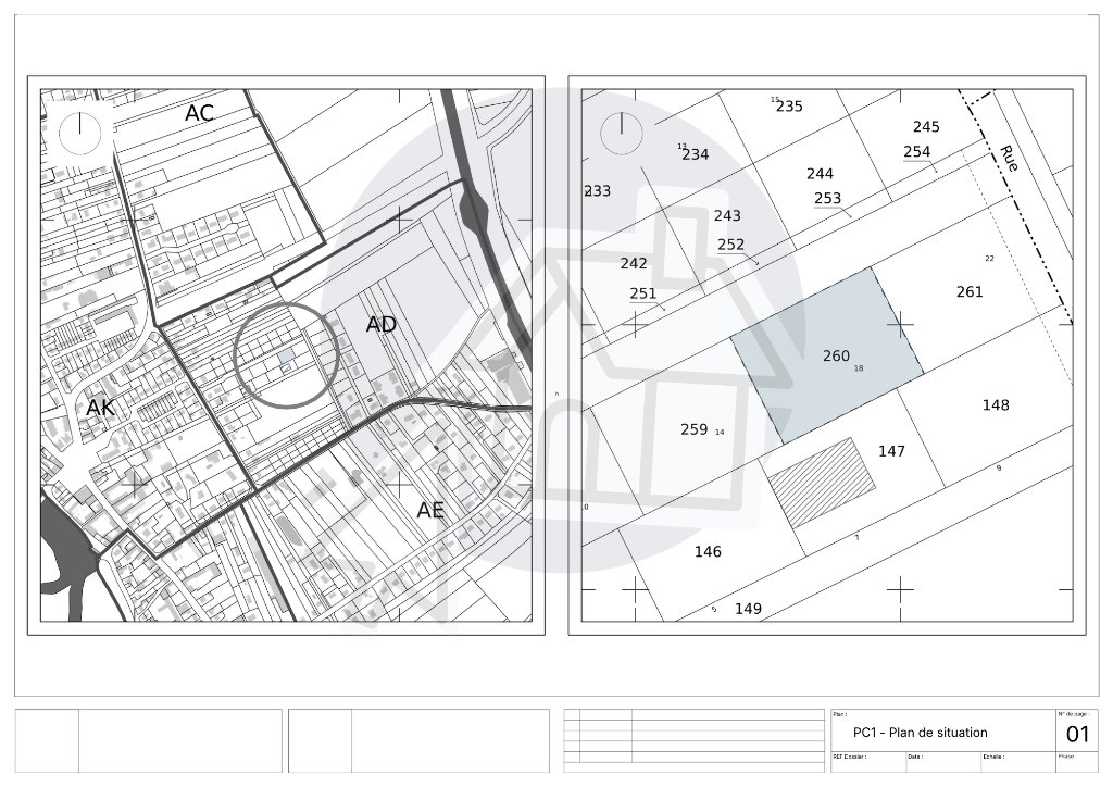 PC1 – Plan de situation
