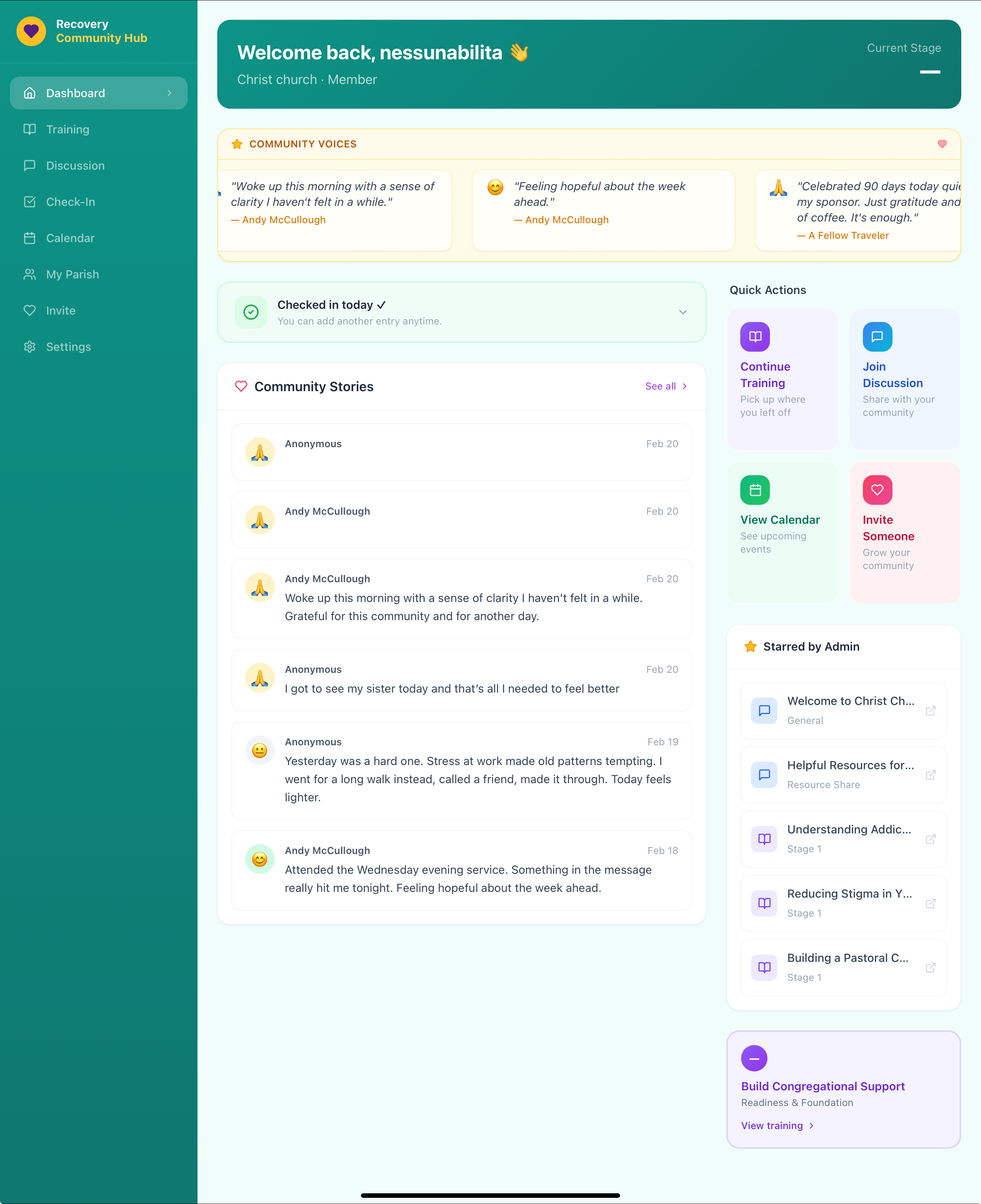 Faith partners template preview