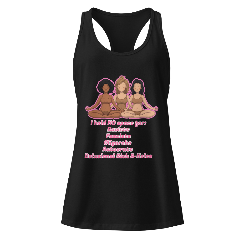 Yoga ladies 2-Women’s fitted racerback tank top back