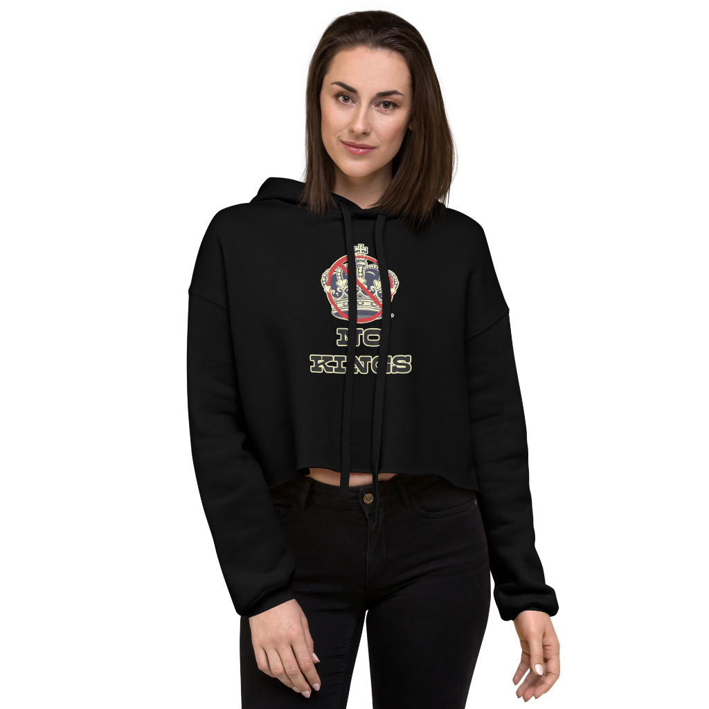 No Kings-Crop Hoodie