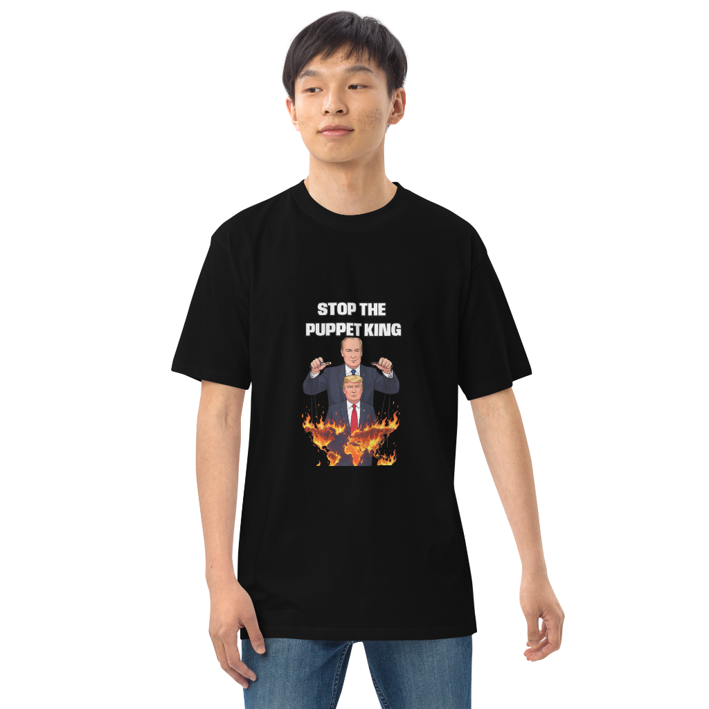 Trump Puppet-Men’s premium heavyweight tee