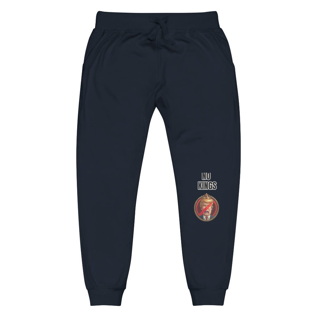 No Kings-Unisex fleece sweatpants back