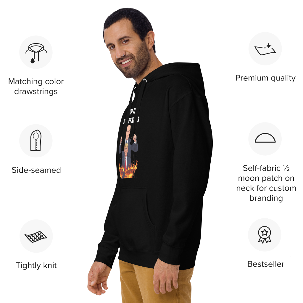 Trump puppet-Unisex Hoodie back