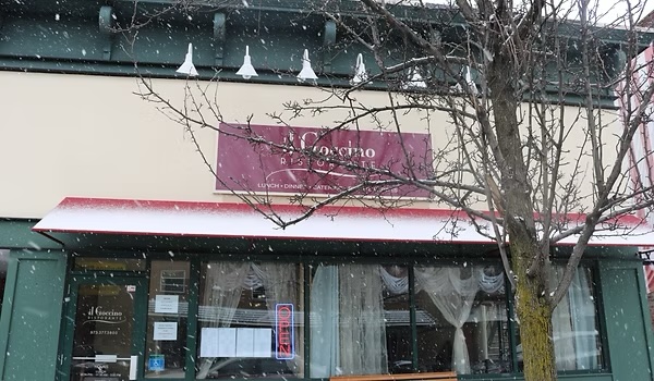 Il Goccino exterior in winter