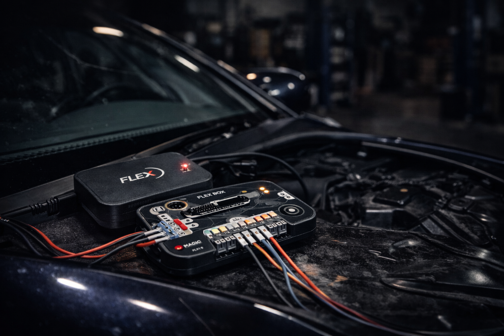 FLEX programming on vehicle ECU