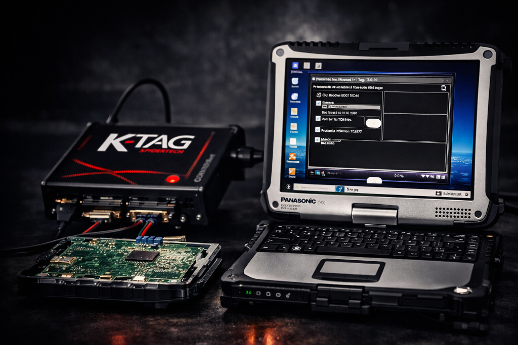 K-TAG ECU programming workstation