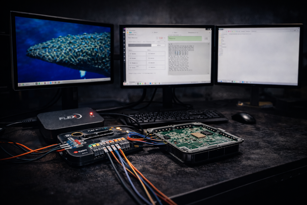 Professional ECU programming setup