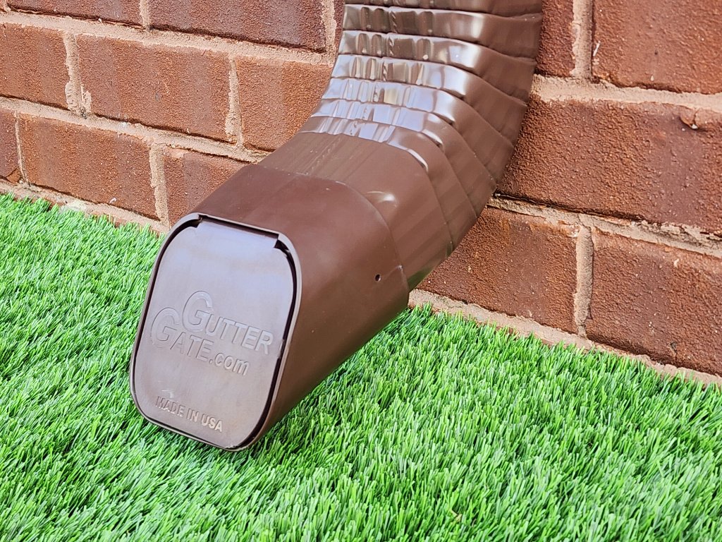 GutterGate downspout cap — Remove Sharp Edges from Downspout