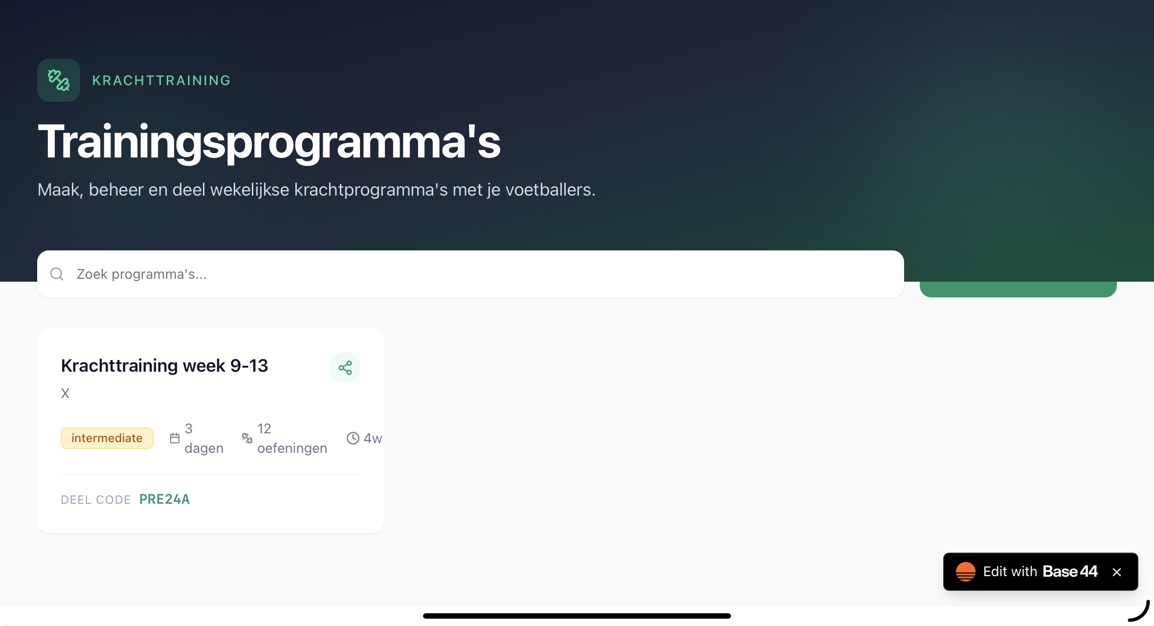 RKAV Volendam - Performance  template preview