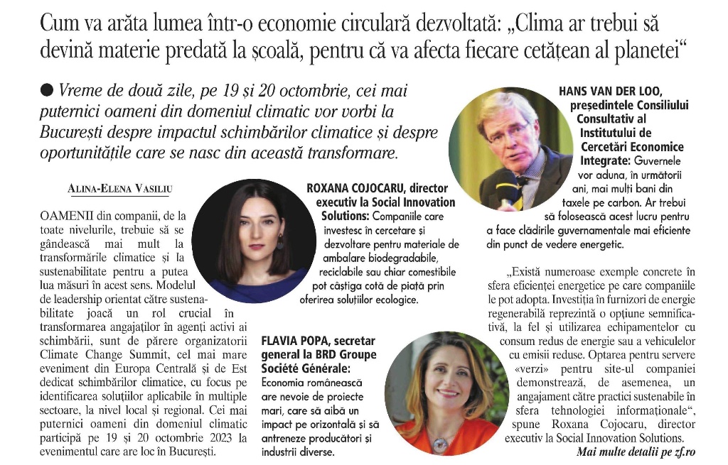 Cum va arăta lumea într-o economie circulară dezvoltată