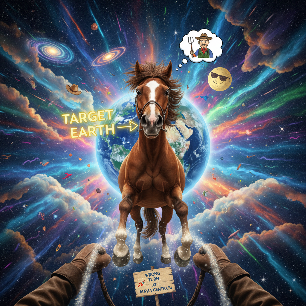 Cosmic Gallop to Earth